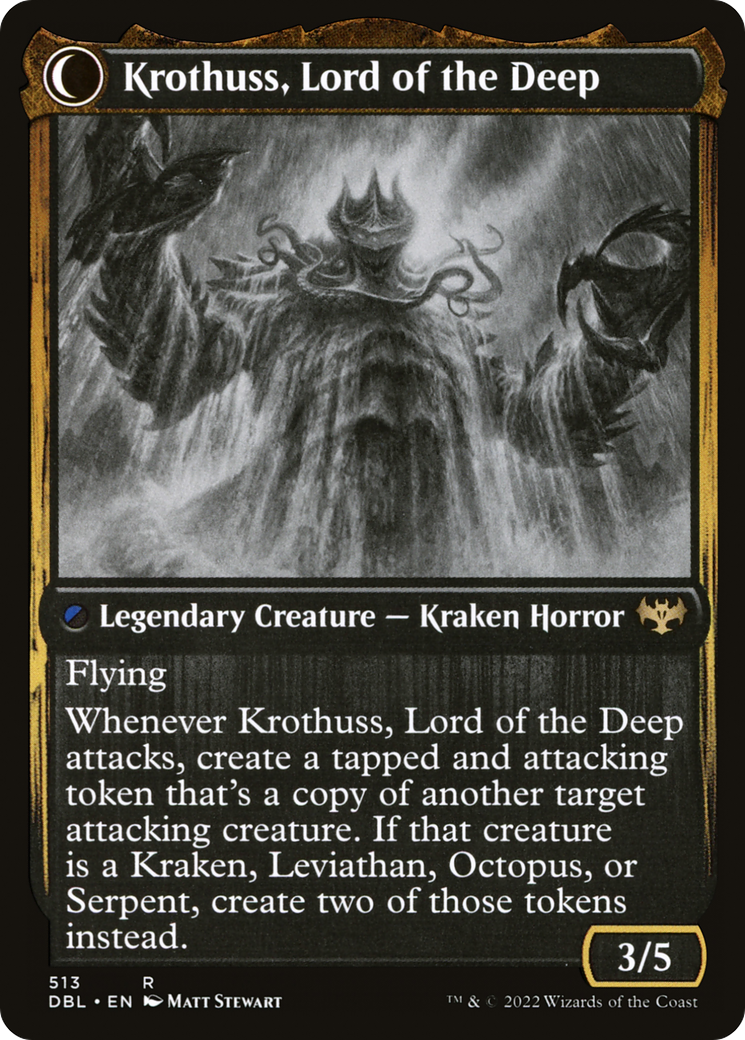 Runo Stromkirk // Krothuss, Lord of the Deep (DBL-513) (Foil)