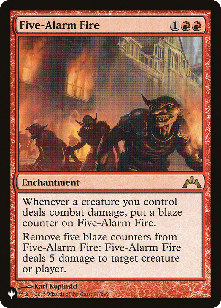 Five-Alarm Fire (LIST-GTC-91)