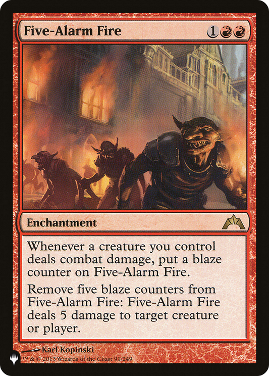 Five-Alarm Fire (LIST-GTC-91)