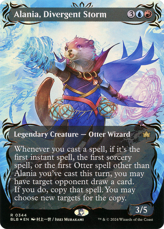 Alania, Divergent Storm (BLB-344) (Showcase) (Borderless) (Raised Foil)