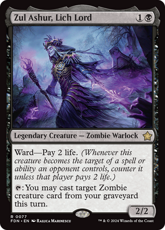 Zul Ashur, Lich Lord (FDN-077) (Foil)