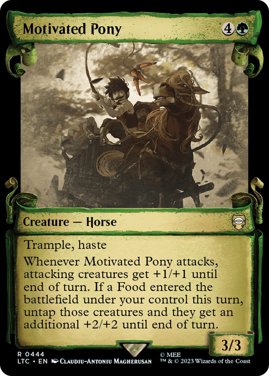 Motivated Pony (LTC-444) (Showcase) (Scroll)