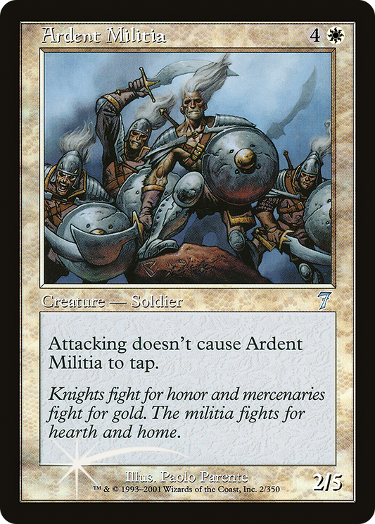 Ardent Militia (7ED-02★) (Foil)