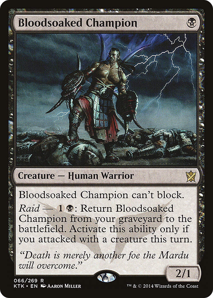 Bloodsoaked Champion (KTK-066) (Foil)