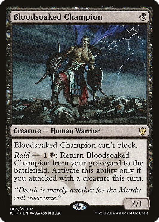 Bloodsoaked Champion (KTK-066) (Foil)