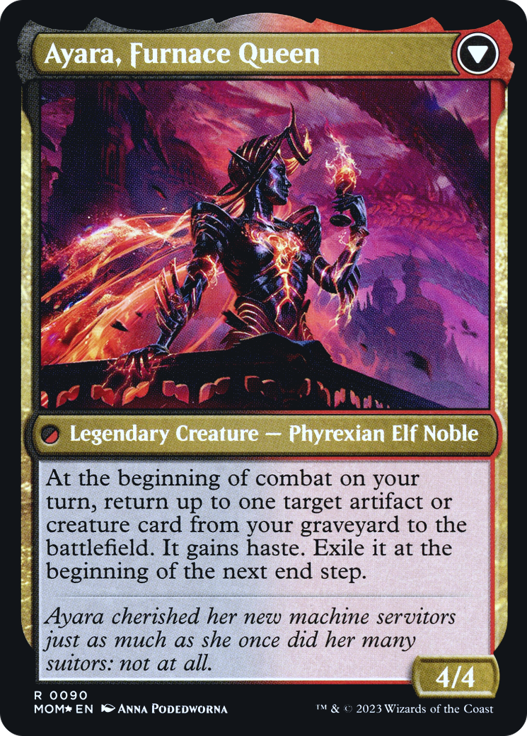 Ayara, Widow of the Realm // Ayara, Furnace Queen (PRE-90S) (Foil)