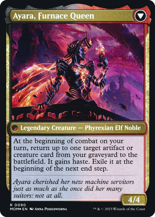 Ayara, Widow of the Realm // Ayara, Furnace Queen (PRE-90S) (Foil)