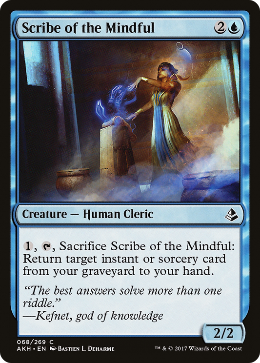 Scribe of the Mindful (AKH-068) (Foil)