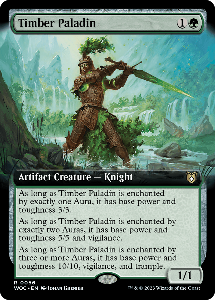 Timber Paladin (WOC-056) (Extended Art)