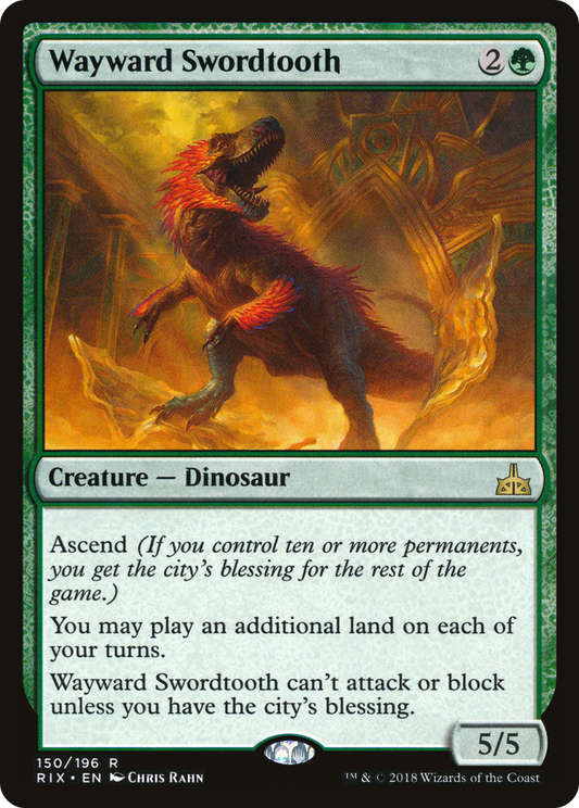 Wayward Swordtooth (RIX-150) (Foil)
