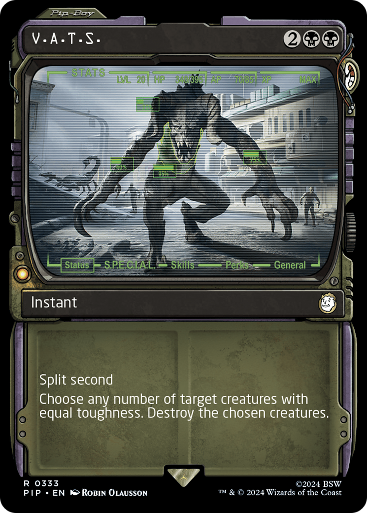 V.A.T.S. (PIP-333) (Showcase) (Foil)
