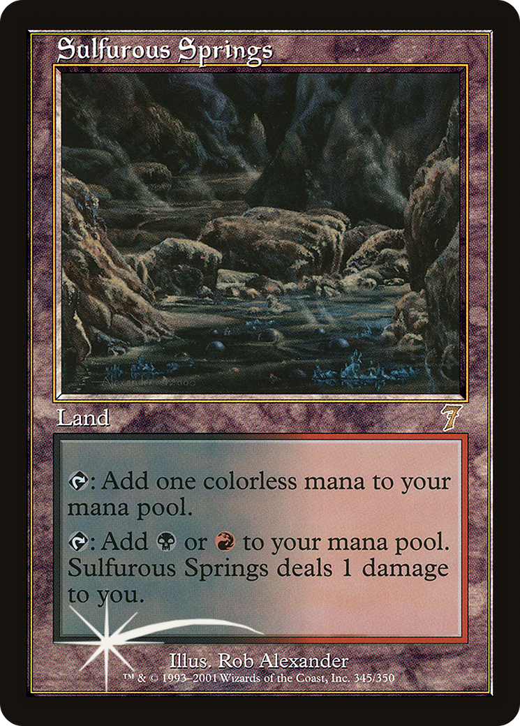 Sulfurous Springs (7ED-345★) (Foil)