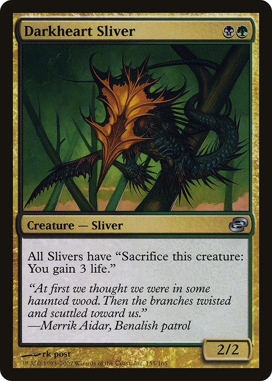 Darkheart Sliver (PLC-155) (Foil)