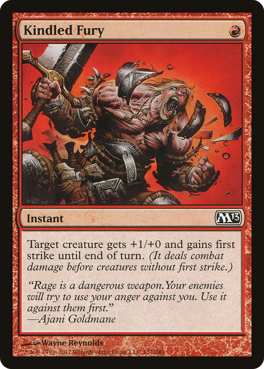 Kindled Fury (M13-137) (Foil)
