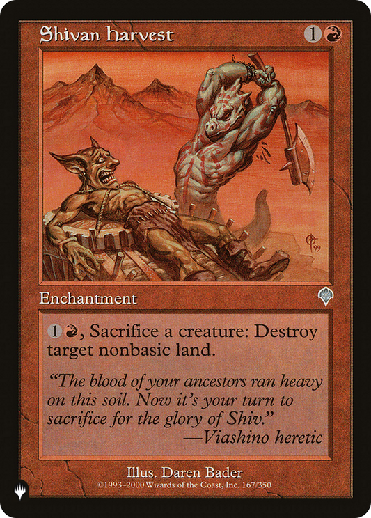 Shivan Harvest (LIST-INV-167)