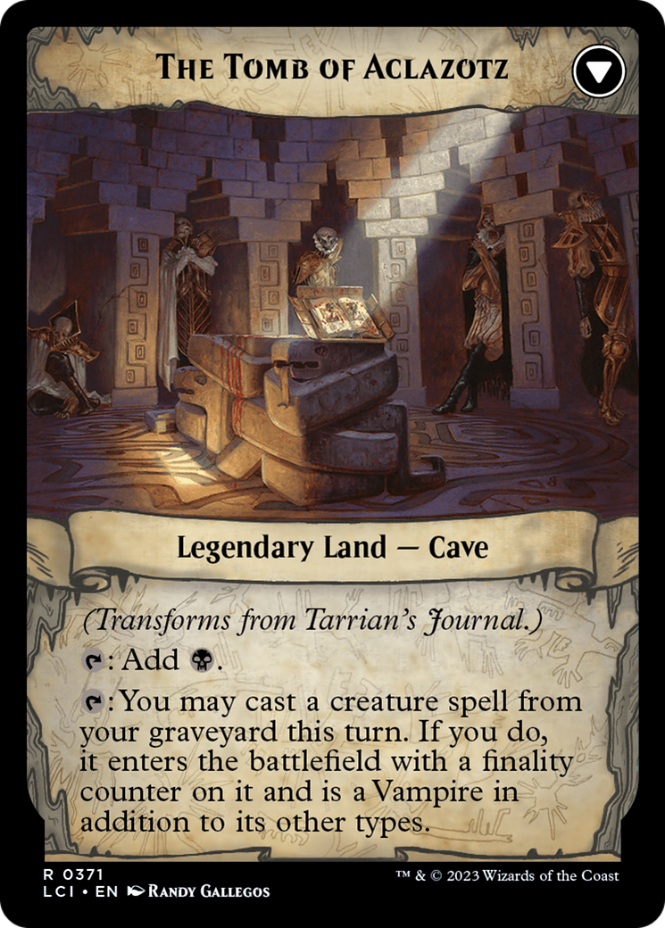 Tarrian's Journal // The Tomb of Aclazotz (LCI-371) (Extended Art) (Foil)