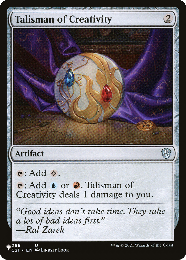 Talisman of Creativity (LIST-C21-269)