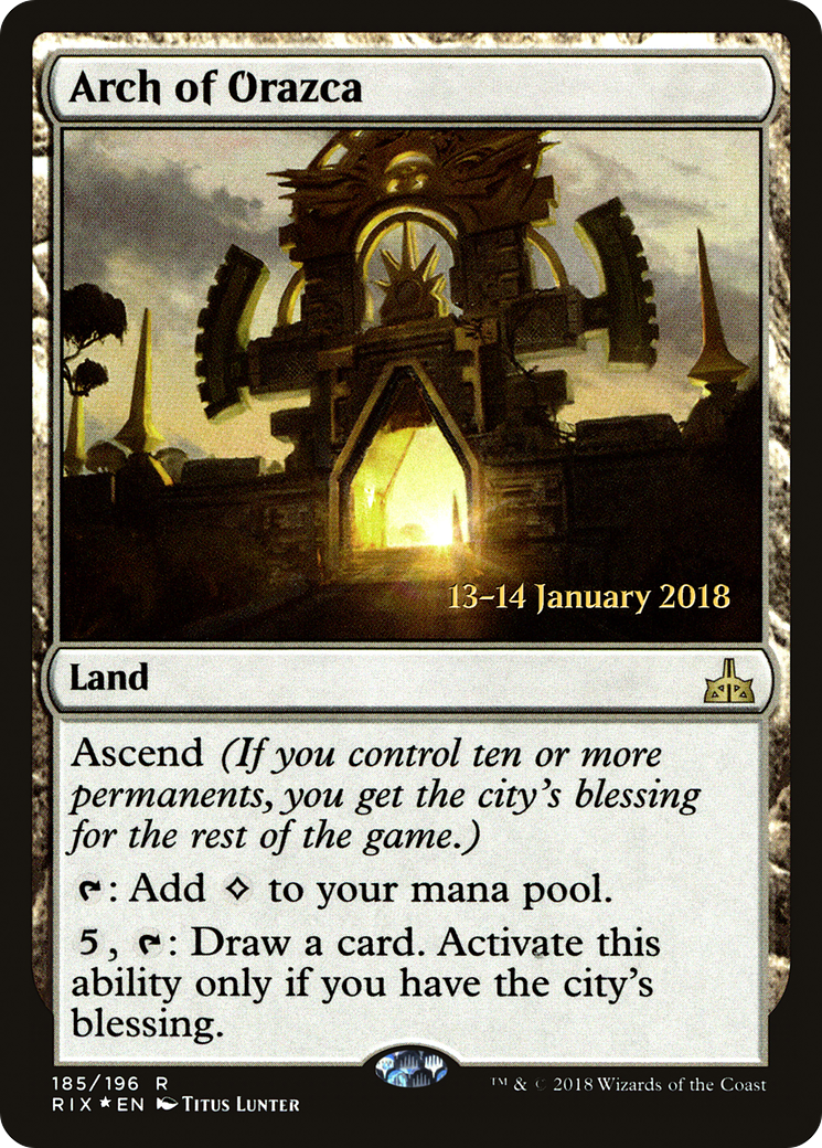 Arch of Orazca (PRE-185S) (Foil)
