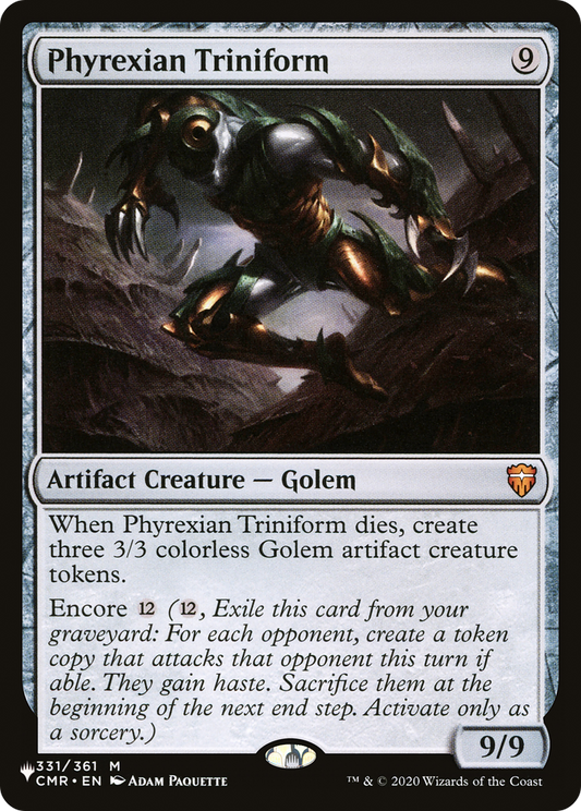 Phyrexian Triniform (LIST-CMR-331)