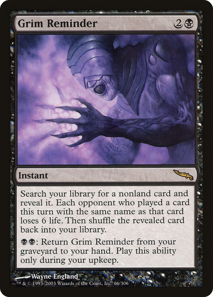 Grim Reminder (MRD-066) (Foil)