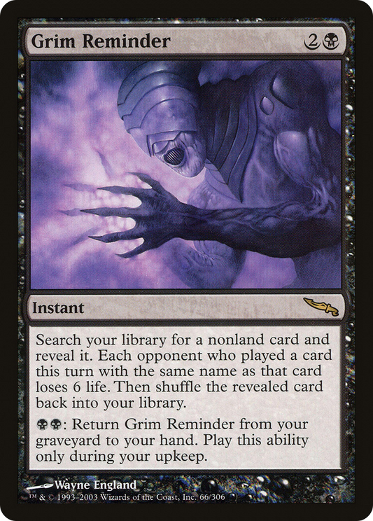 Grim Reminder (MRD-066) (Foil)