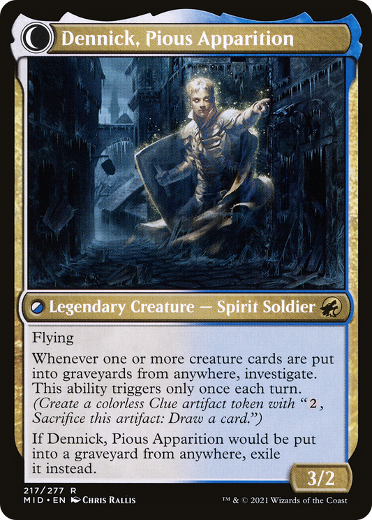 Dennick, Pious Apprentice // Dennick, Pious Apparition (MID-217)