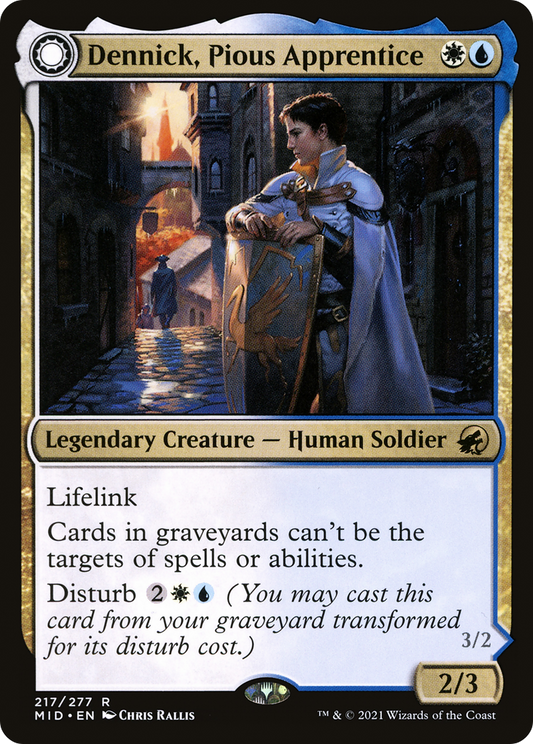 Dennick, Pious Apprentice // Dennick, Pious Apparition (MID-217) (Foil)