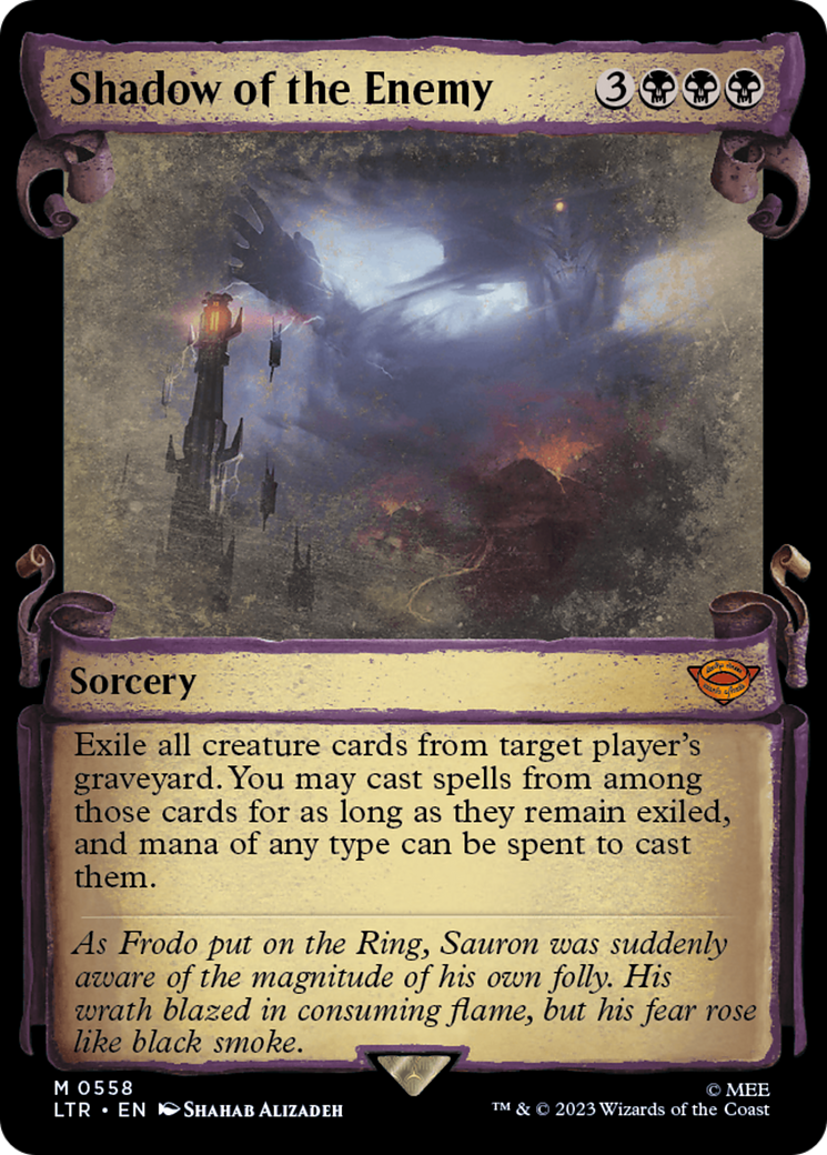Shadow of the Enemy (LTR-558) (Showcase) (Scroll) (Foil)
