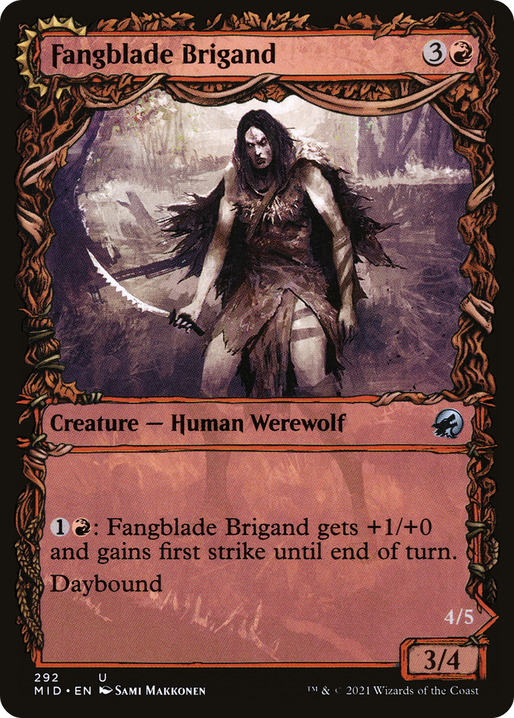 Fangblade Brigand // Fangblade Eviscerator (MID-292) (Showcase) (Foil)