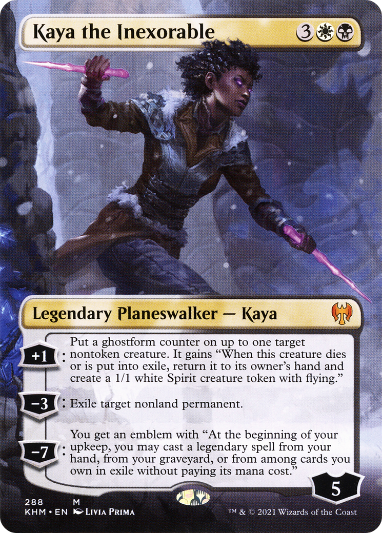 Kaya the Inexorable (KHM-288) (Borderless) (Foil)