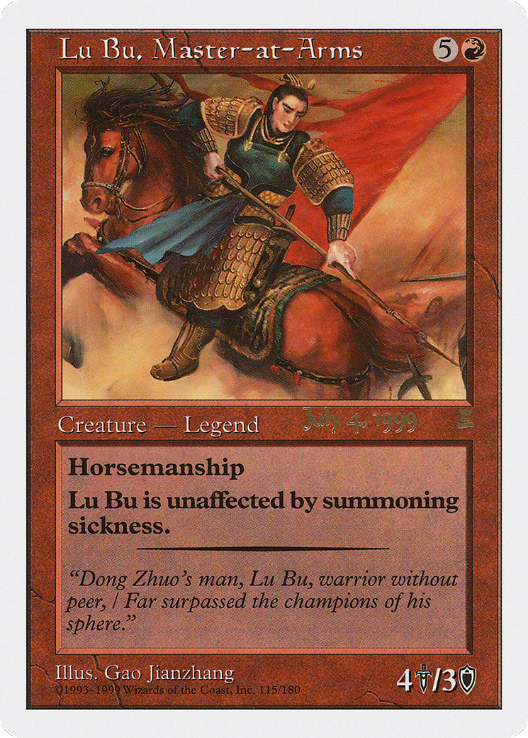 Lu Bu, Master-at-Arms (PRE-115B)