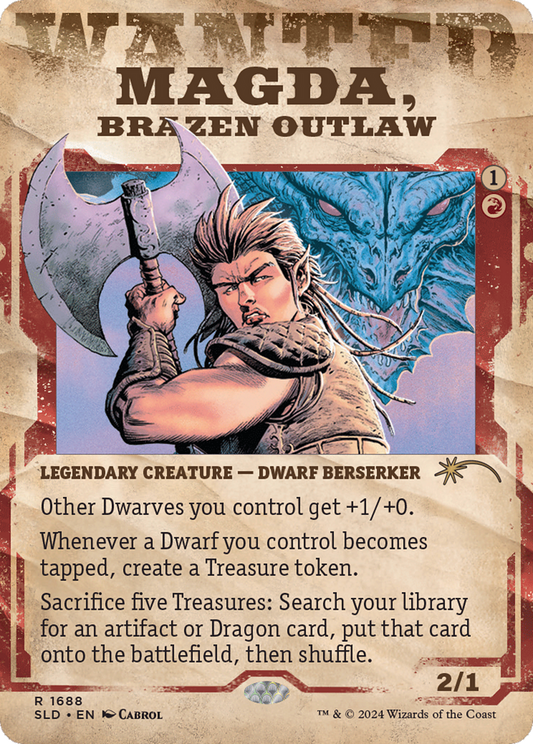 Magda, Brazen Outlaw (SLD-1688) (Showcase) (Borderless) (Foil)