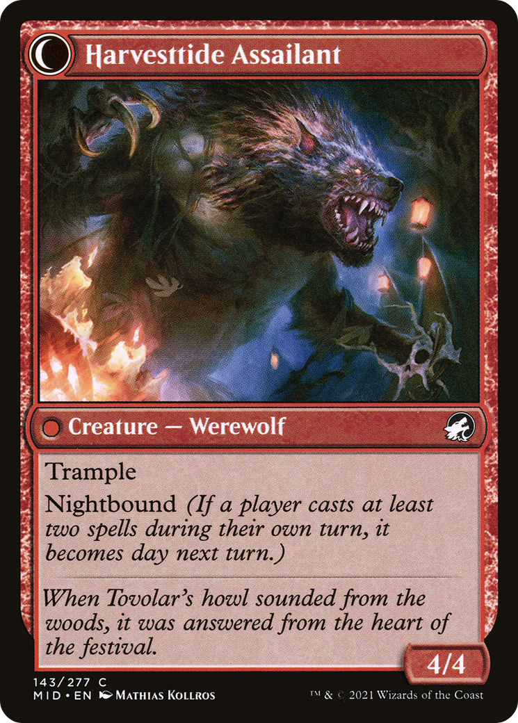 Harvesttide Infiltrator // Harvesttide Assailant (MID-143) (Foil)