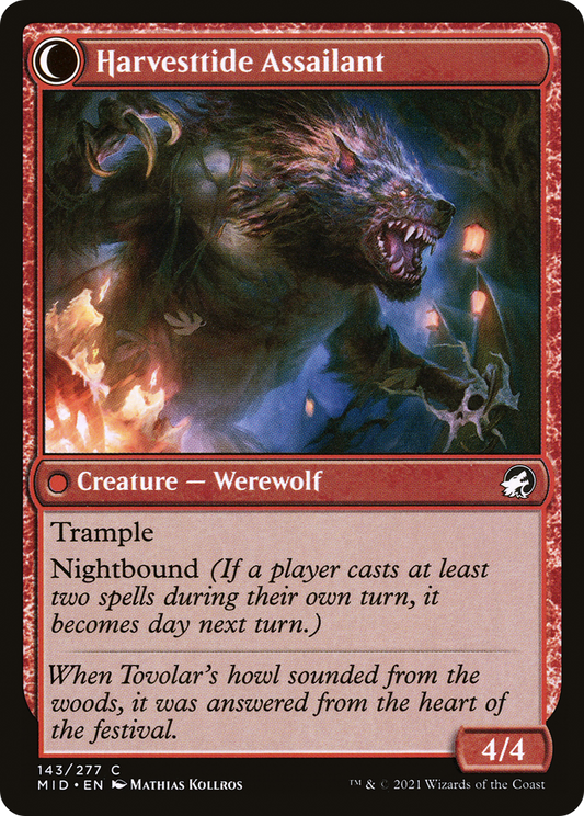 Harvesttide Infiltrator // Harvesttide Assailant (MID-143) (Foil)