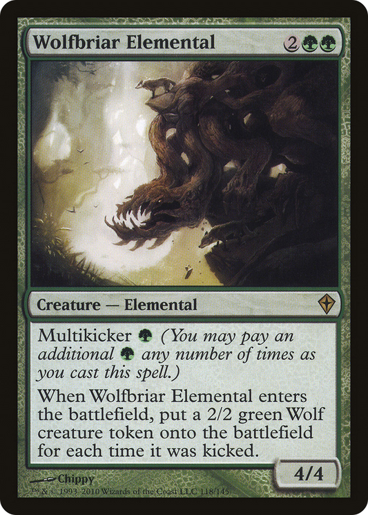 Wolfbriar Elemental (WWK-118) (Foil)