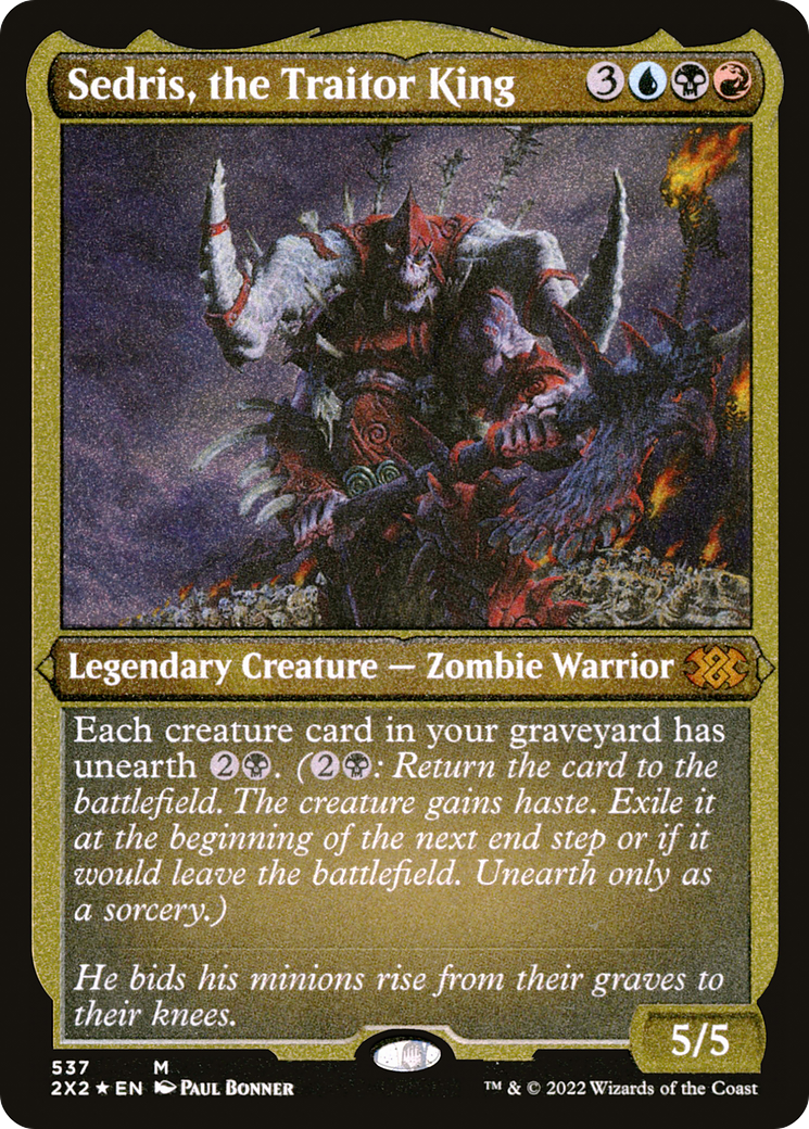 Sedris, the Traitor King (2X2-537) (Etched Foil)
