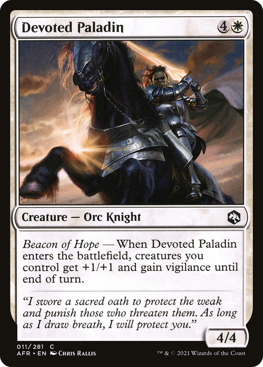 Devoted Paladin (AFR-011) (Foil)