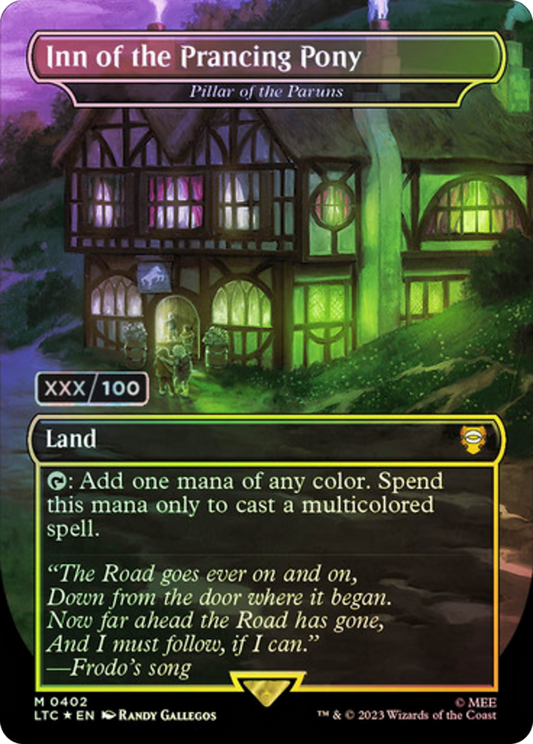 Inn of the Prancing Pony / Pillar of the Paruns (LTC-402) (Borderless) (Foil) (Serialized)