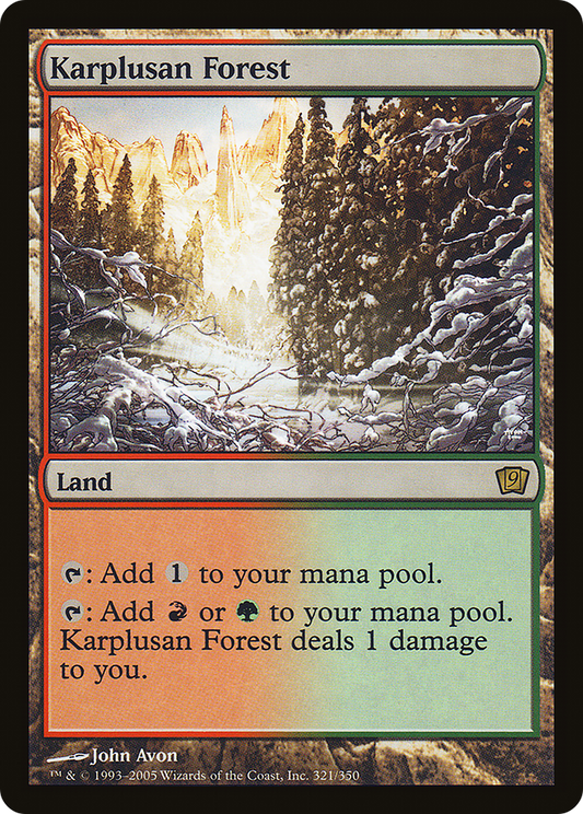 Karplusan Forest (9ED-321★) (Foil)