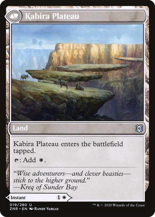 Kabira Takedown // Kabira Plateau (ZNR-019) (Foil)