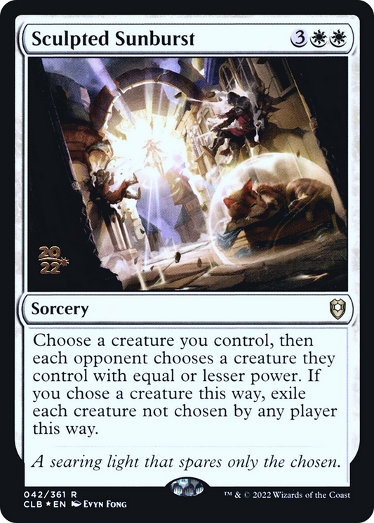 Sculpted Sunburst (PRE-42S) (Foil)