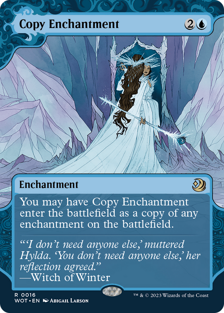 Copy Enchantment (WOT-016) (Showcase) (Borderless) (Foil)
