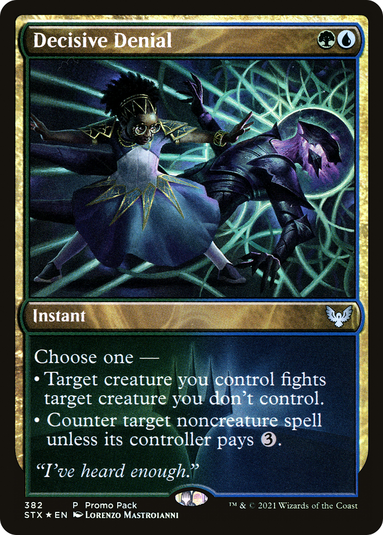 Decisive Denial (PPSTX-382) (Foil)