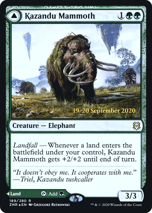 Kazandu Mammoth // Kazandu Valley (PRE-189S) (Foil)