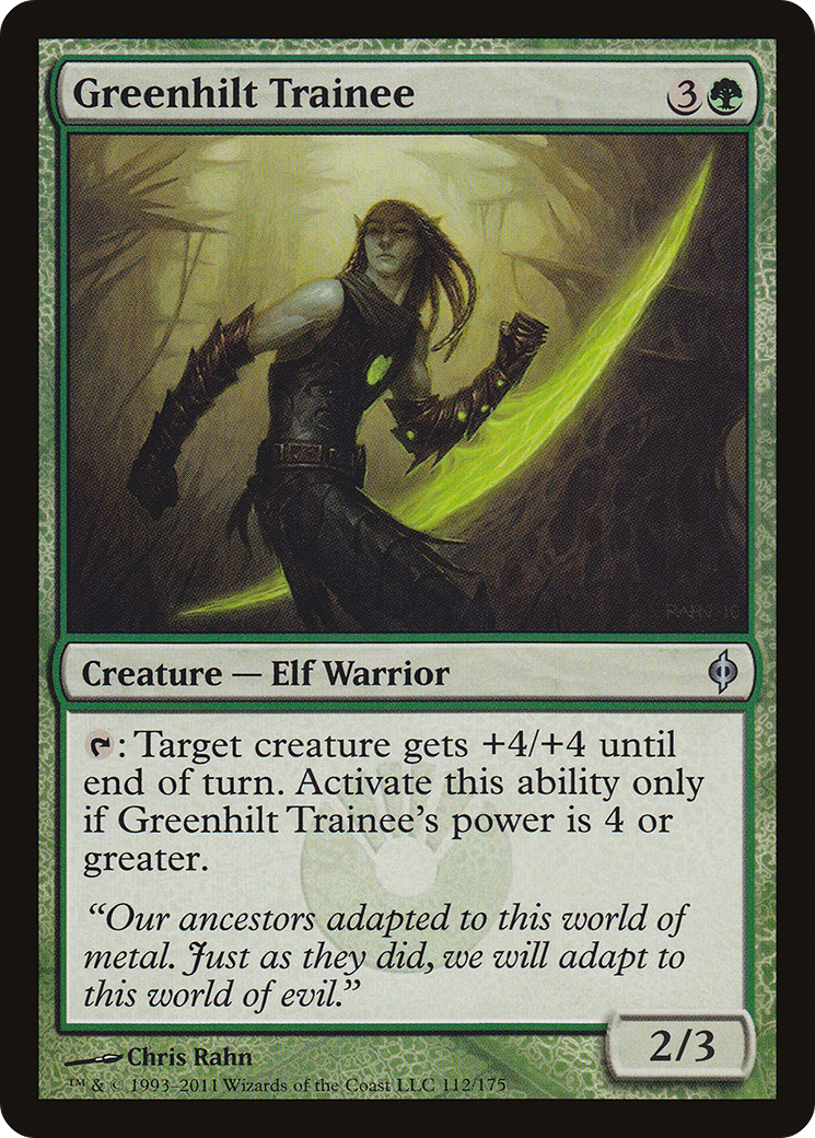 Greenhilt Trainee (NPH-112) (Foil)