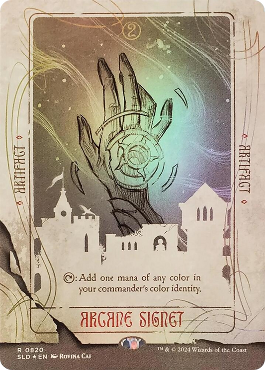 Arcane Signet (SLD-820★) (Borderless) (Foil)