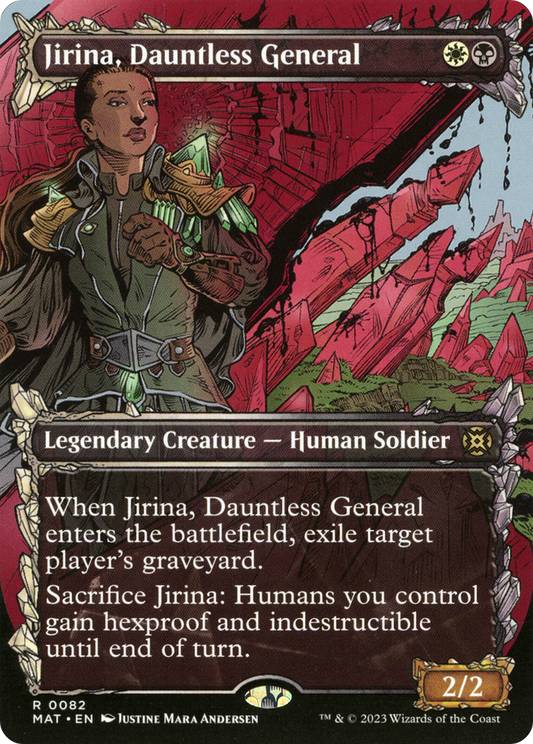 Jirina, Dauntless General (MAT-082) (Showcase) (Borderless)