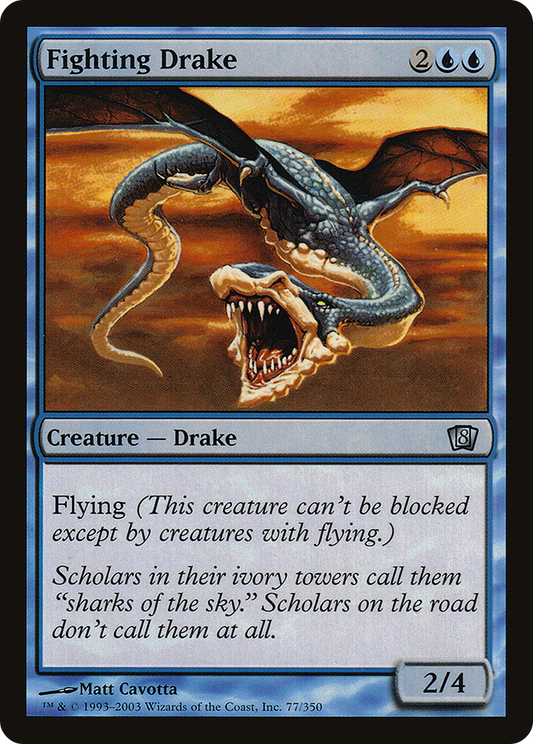 Fighting Drake (8ED-077★) (Foil)