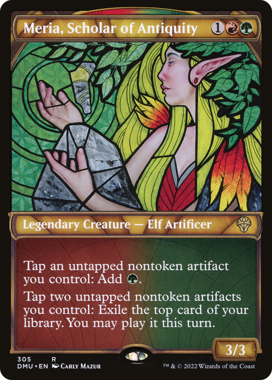 Meria, Scholar of Antiquity (DMU-305) (Showcase) (Foil)