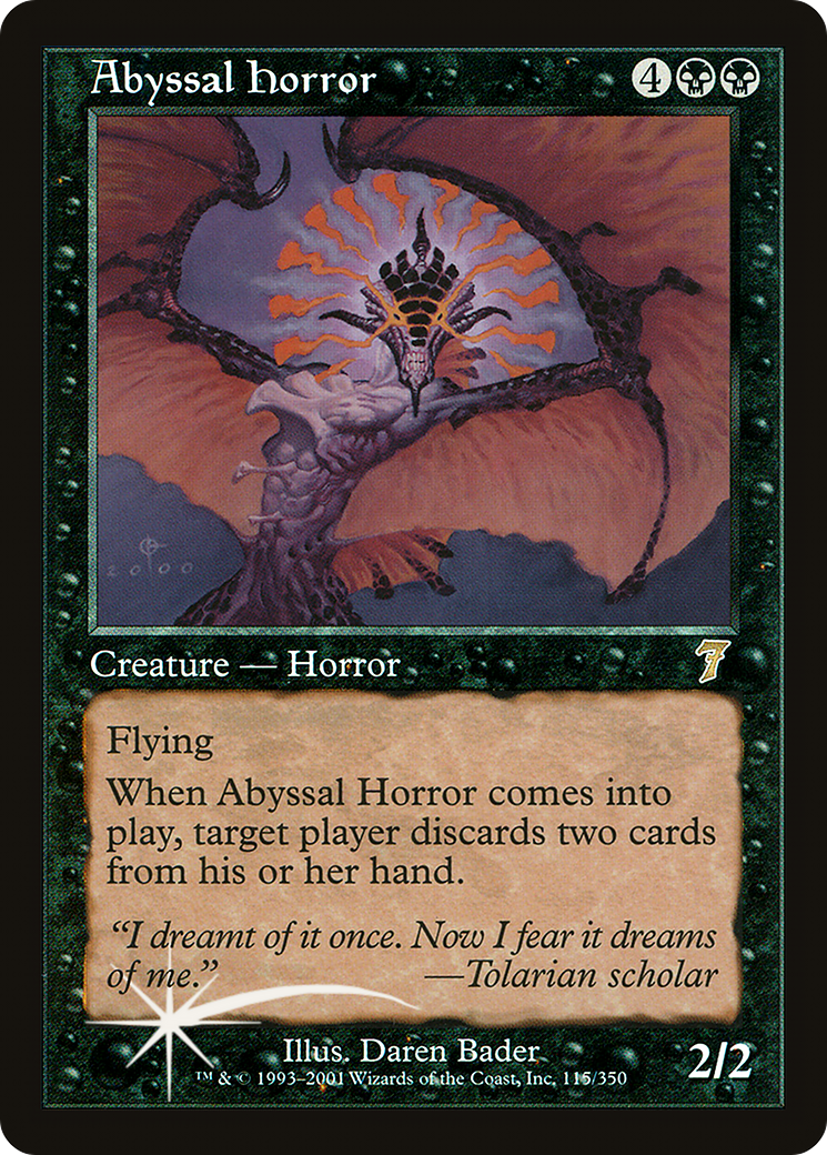 Abyssal Horror (7ED-115★) (Foil)